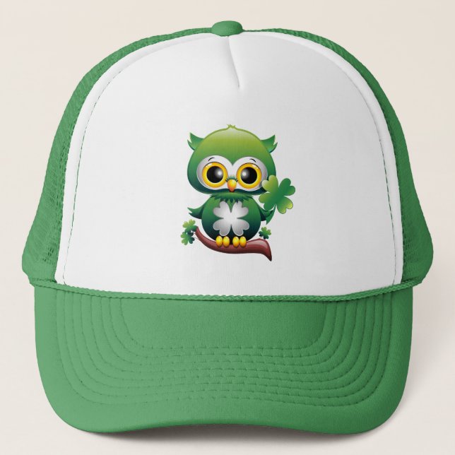 Casquette Baby Owl St Patrick Paddy Cartoon (Devant)