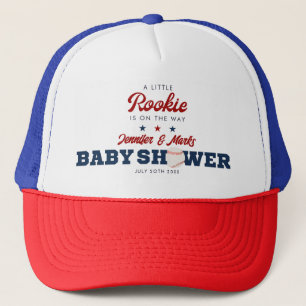 Casquette Baby Shower Bébé Rookie de Baseball