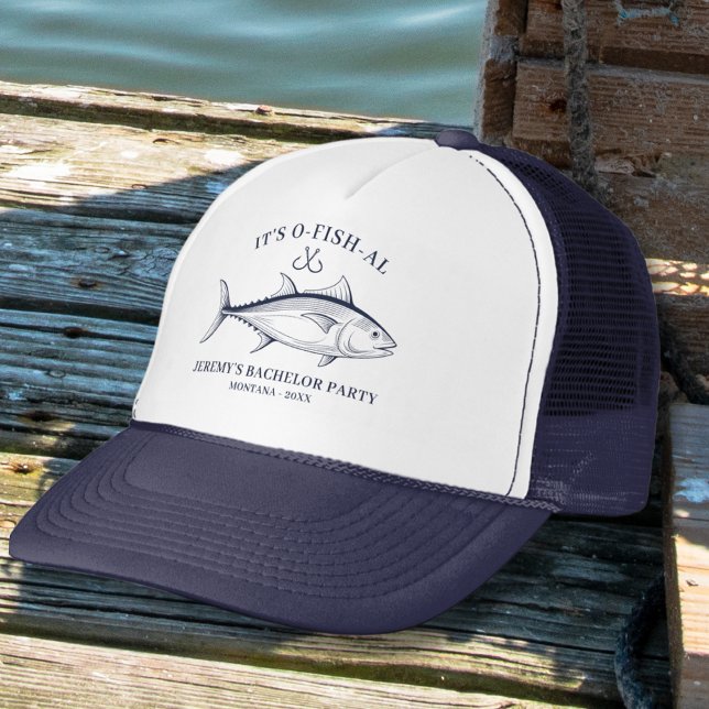 Casquette Bachelor Party Pêche Voyage Personnalisé (Créateur téléchargé)