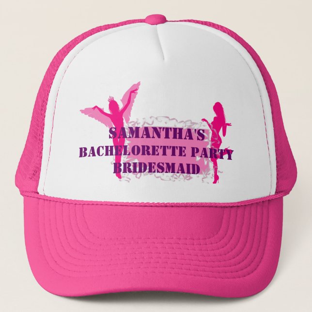 Casquette Bachelorée rose bridesmid (Devant)