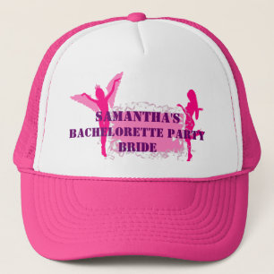 Casquette Bachelorette des mariées roses