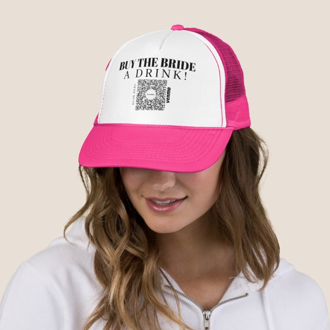 Casquette Bachelorette Venmo Code QR Acheter La Mariée Un Ve (En situation)