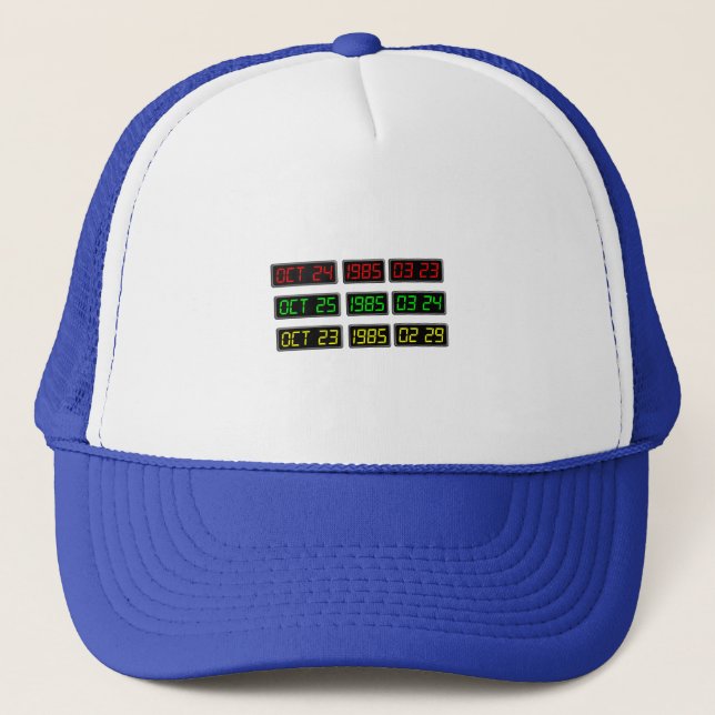 Casquette Back to the 80s by Time Travel Machine (Devant)