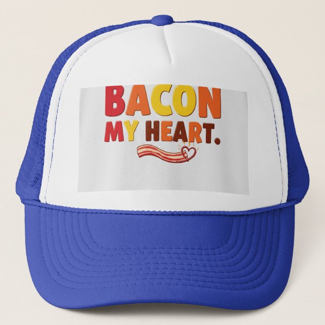 Casquette Bacon Mon Coeur. (Devant)