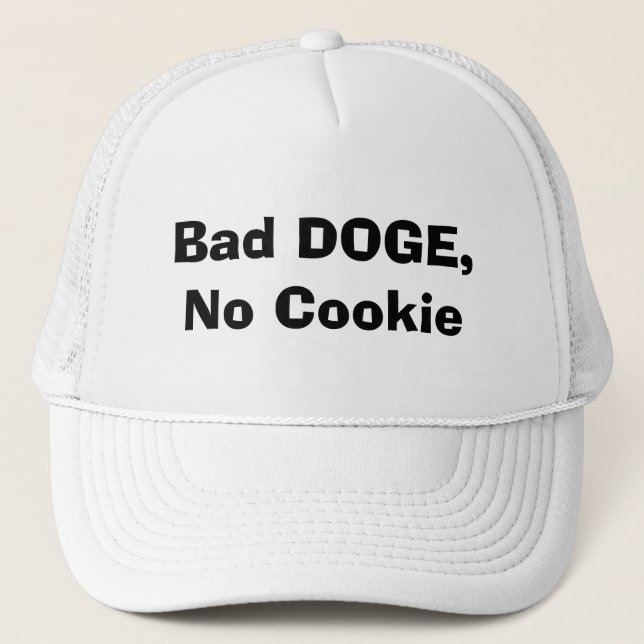 Casquette Bad DOGE, pas de biscuit (Devant)