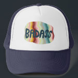 Casquette Badass Colorful Rainbow Handletting Design<br><div class="desc">L'art de la manipulation juste pour vous! Consultez ma boutique pour plus de designs !</div>
