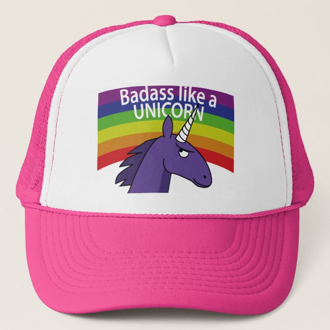 Casquette Badass Comme Une Unicorne ! (Devant)