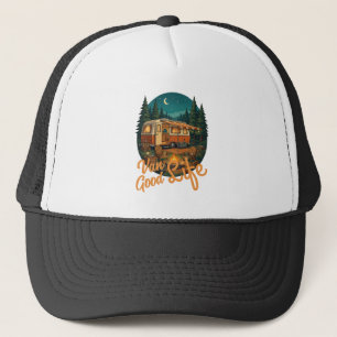 Casquette Badge de Camping Aventure de la Bonne Vie en Van V