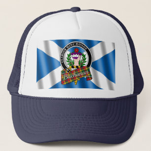 Casquette Badge de clan Buchanan et chapeau de camion Tartan