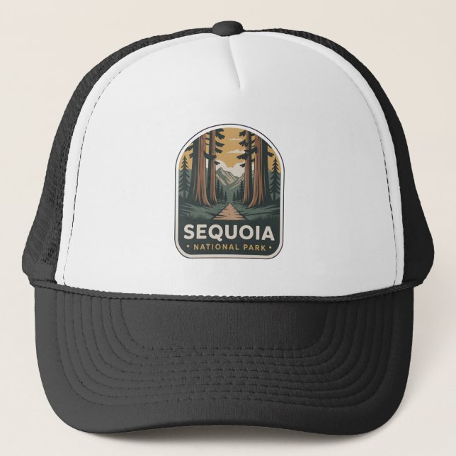 Casquette Badge du sentier forestier du parc national de Seq (Devant)
