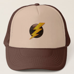 Casquette Badge Éclair Rétro Grunge Électrique