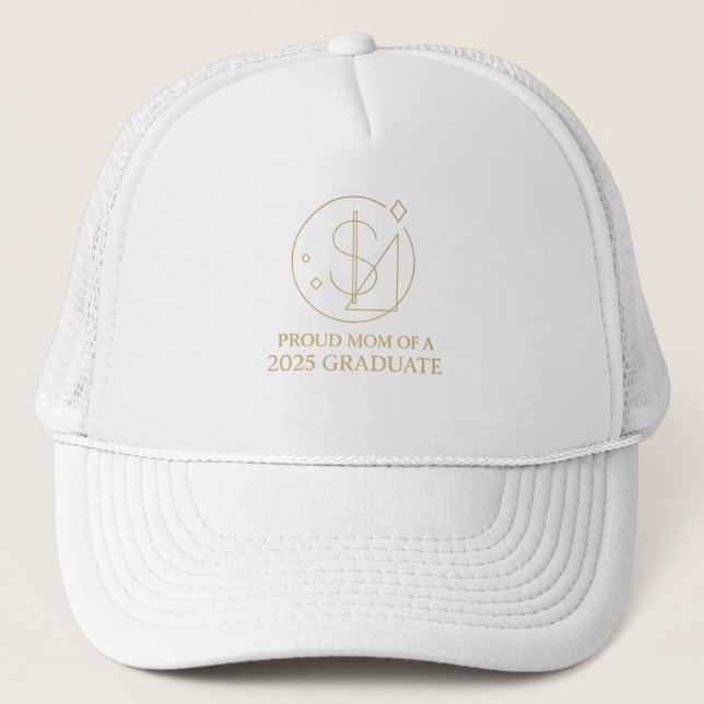 Casquette Badge Élégant Fierté Dollar – Maman Classe de 2025 (Devant)