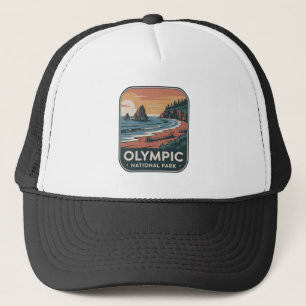 Casquette Badge Vintage du Littoral du Parc National Olympiq