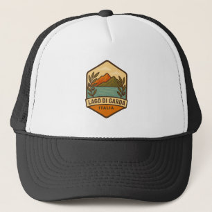 Casquette Badge Vintage voyage Lago di Garda Italia Italie