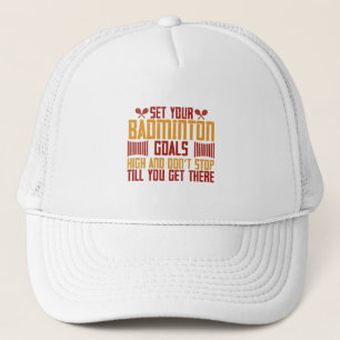 Casquette Badminton - Fixez vos objectifs Badminton haut