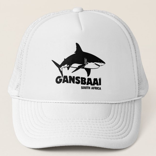 Casquette Baignade avec de grands requins blancs - Gansbaai  (Devant)