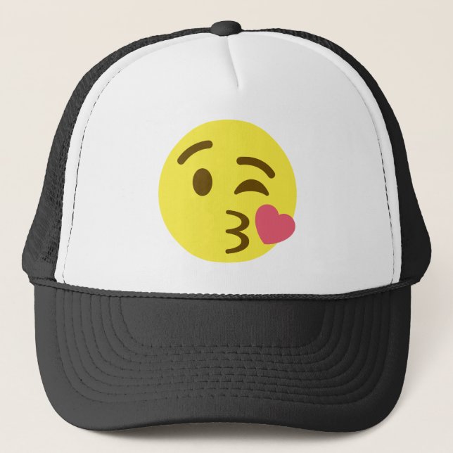 Casquette Baiser un chapeau de camion Emoji Kiss (Devant)
