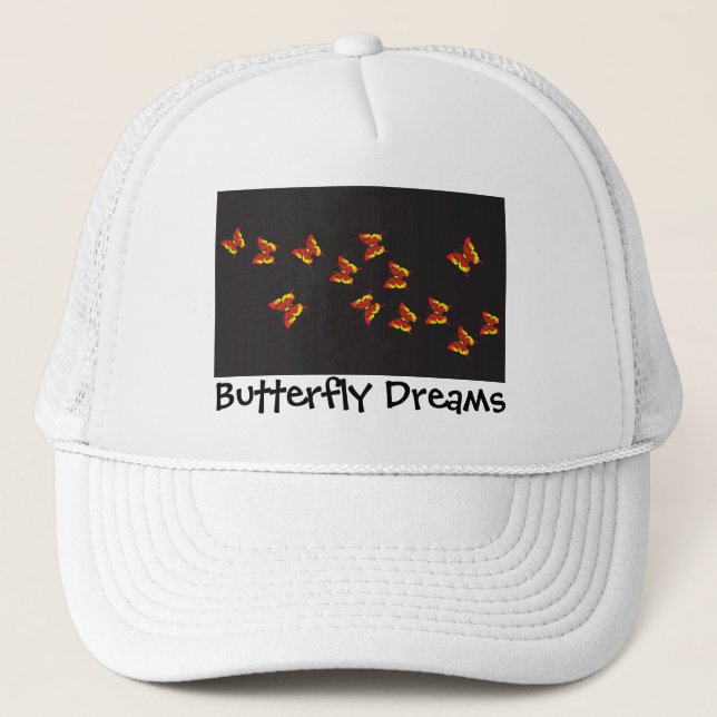 Casquette Baisers à papillons et rêves (Devant)