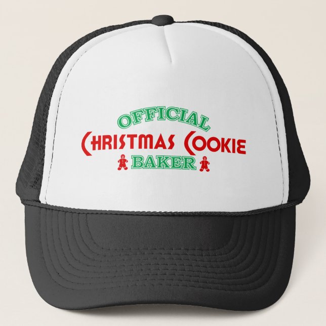 Casquette Baker officiel de biscuit de Noël (Devant)