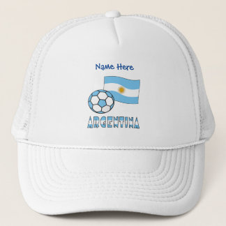 Casquette Bal de football argentin et drapeau Personnalisé