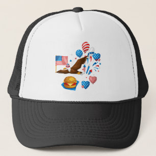 Casquette bald eagle uncle sam