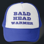 Casquette BALD HEAD WARMER Funny Humorous<br><div class="desc">Funny Humorous Golf,  Baseball and Trucker Hat/Cap,  says BALD HEAD WARMER.  Three lines of text can be customized as desired.  Hat is available in several colors,  color combinations. All Rights Reserved © 2025 Alan & Marcia Socolik.</div>