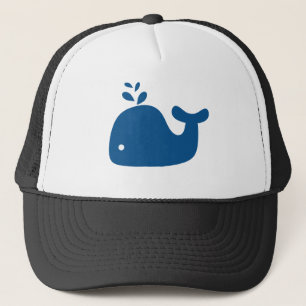 Casquette Baleine à silhouette bleu marine