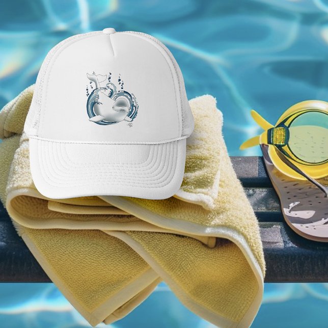 Casquette Baleine Béluga Bleue (Créateur téléchargé)
