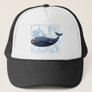 Casquette Baleine bleue heureuse
