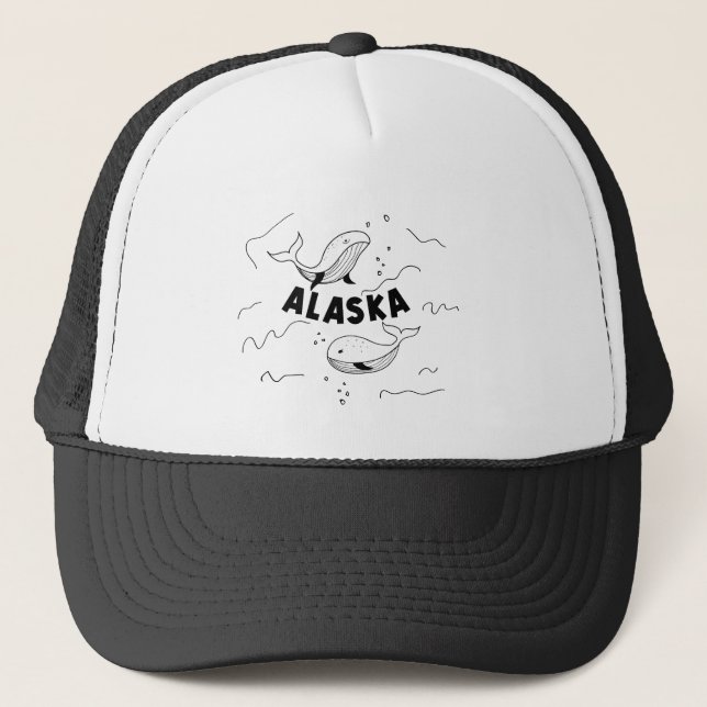 Casquette Baleines d'Alaska (Devant)