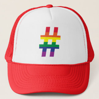 Casquette Balise de hachage drapeau arc-en-ciel
