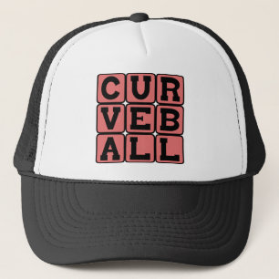 Casquette Balle courbe, lancer de baseball