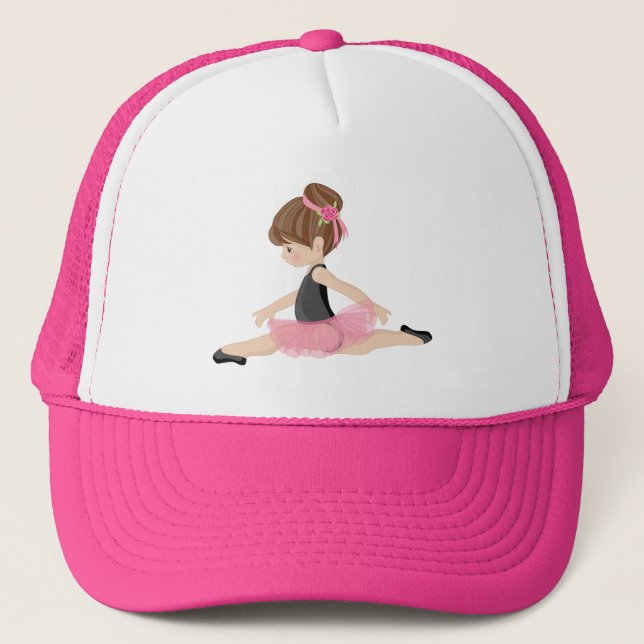 Casquette Ballerina rose (Devant)