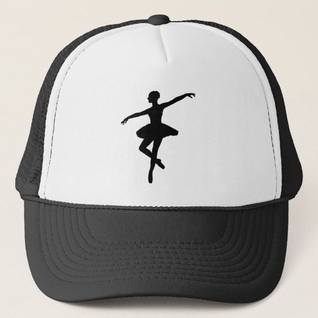 Casquette Ballet simple Ballerina noir blanc (Devant)