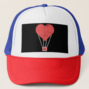 Casquette Ballons à air chaud de coeur mignon