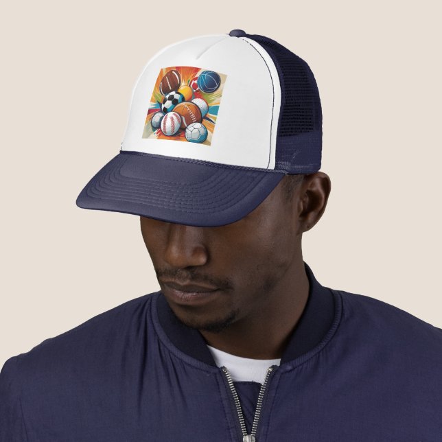 Casquette Ballons de Sport (En situation)