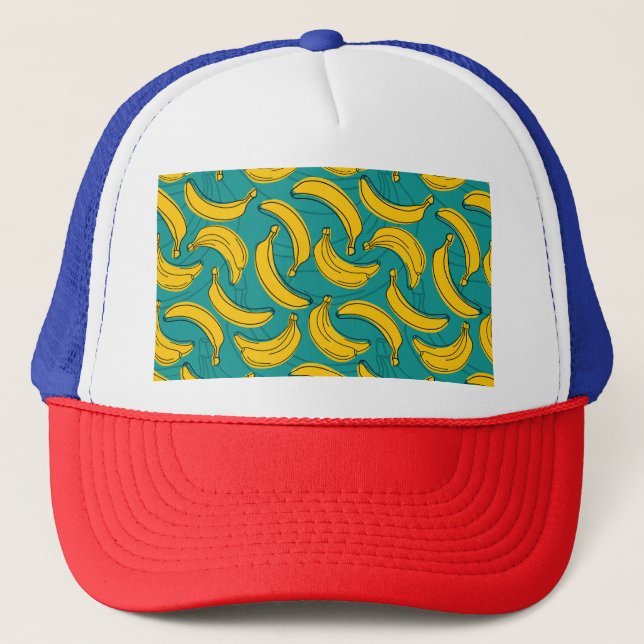 Casquette Banane jaune : Noir Vintage (Devant)