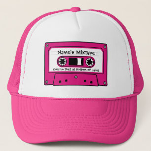 Casquette Bande de cassette audio Magenta