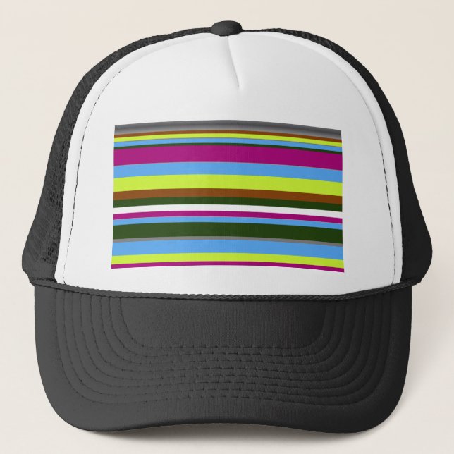 Casquette Bande de concepteur Customisé coloré (Devant)