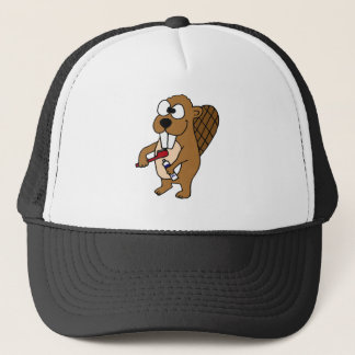 Casquette Bande dessinée de brossage de dents de castor