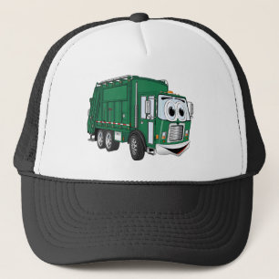 Casquette Bande dessinée de sourire verte de camion à