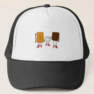 Casquette Bande dessinée drôle de caractères de Smores