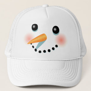 Casquette Bande dessinée givrée fraîche de bonhomme de neige