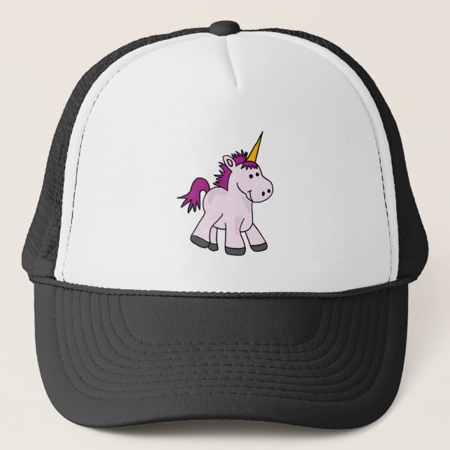 Casquette Bande dessinée mignonne de licorne de bébé (Devant)