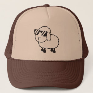 Casquette Bande dessinée mignonne de moutons blancs