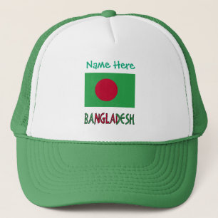 Casquette Bangladesh Drapeau vert personnalisé
