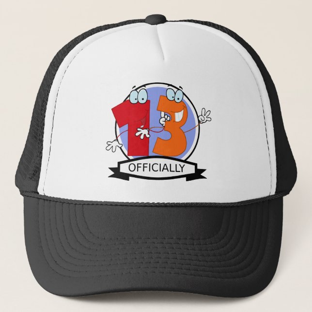Casquette Bannière d'anniversaire officielle 13 (Devant)