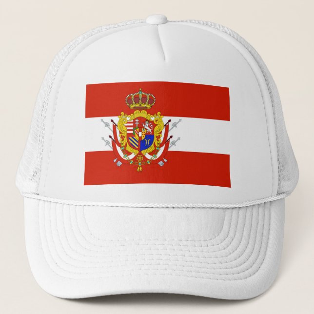 Casquette Bannière rouge blanc Grand-Duché de Toscane (Devant)