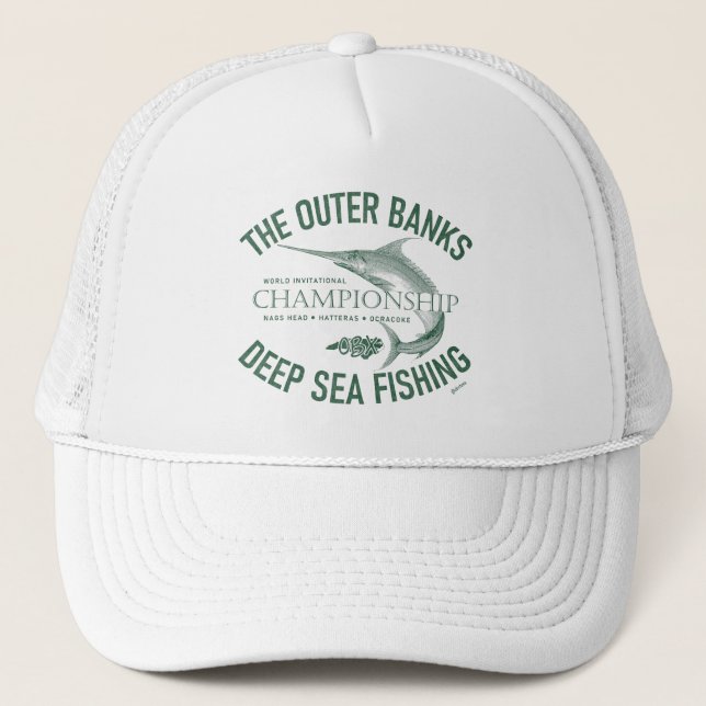 Casquette Banques extérieures Deep Sea Fishing OBX Dragon Ve (Devant)