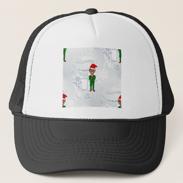 Casquette barack obama père Noël (Devant)